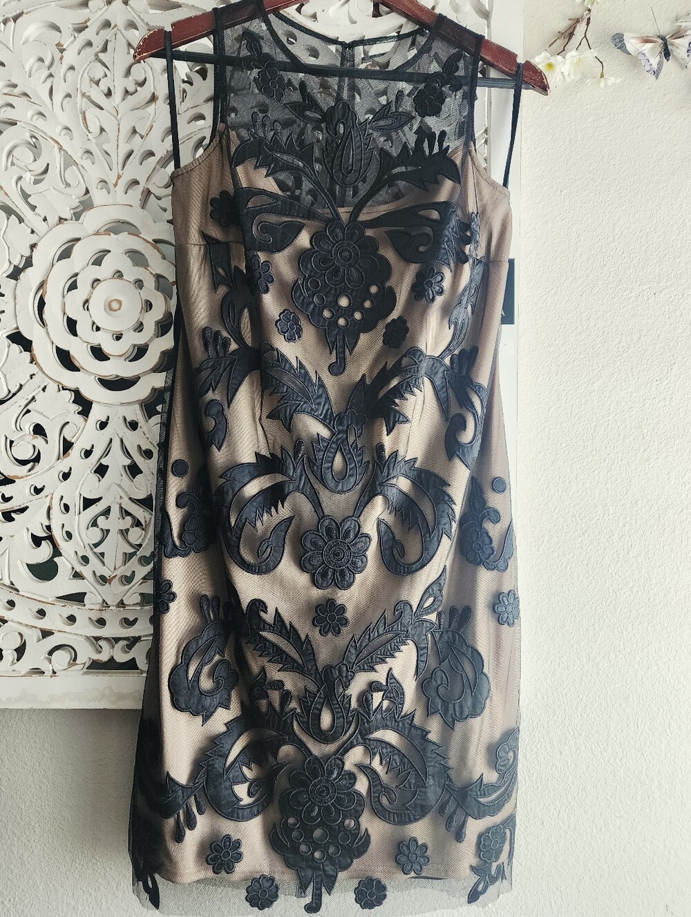 MARINA BLACK/NUDE FORMAL DRESS NWT SLEEVELESS WOMENS SIZE 6